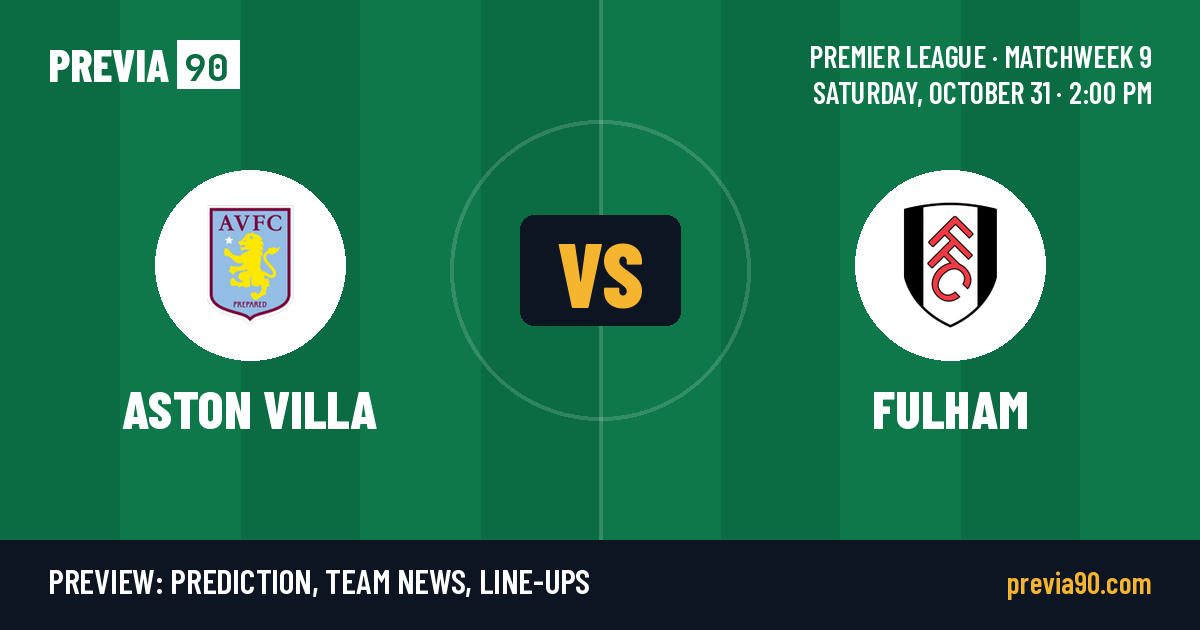 Aston Villa vs Fulham