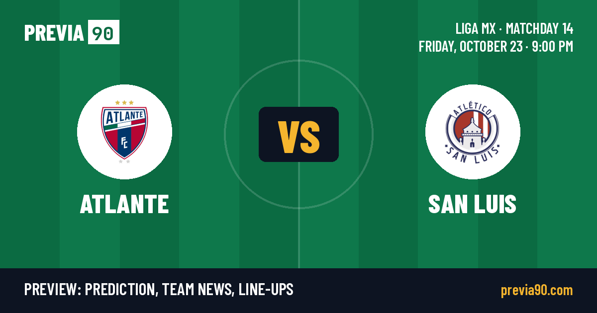 Atlante FC vs Atletico San Luis