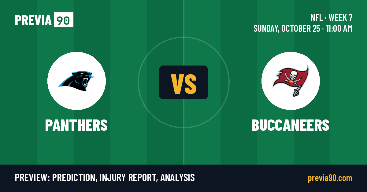 Carolina Panthers vs Tampa Bay Buccaneers