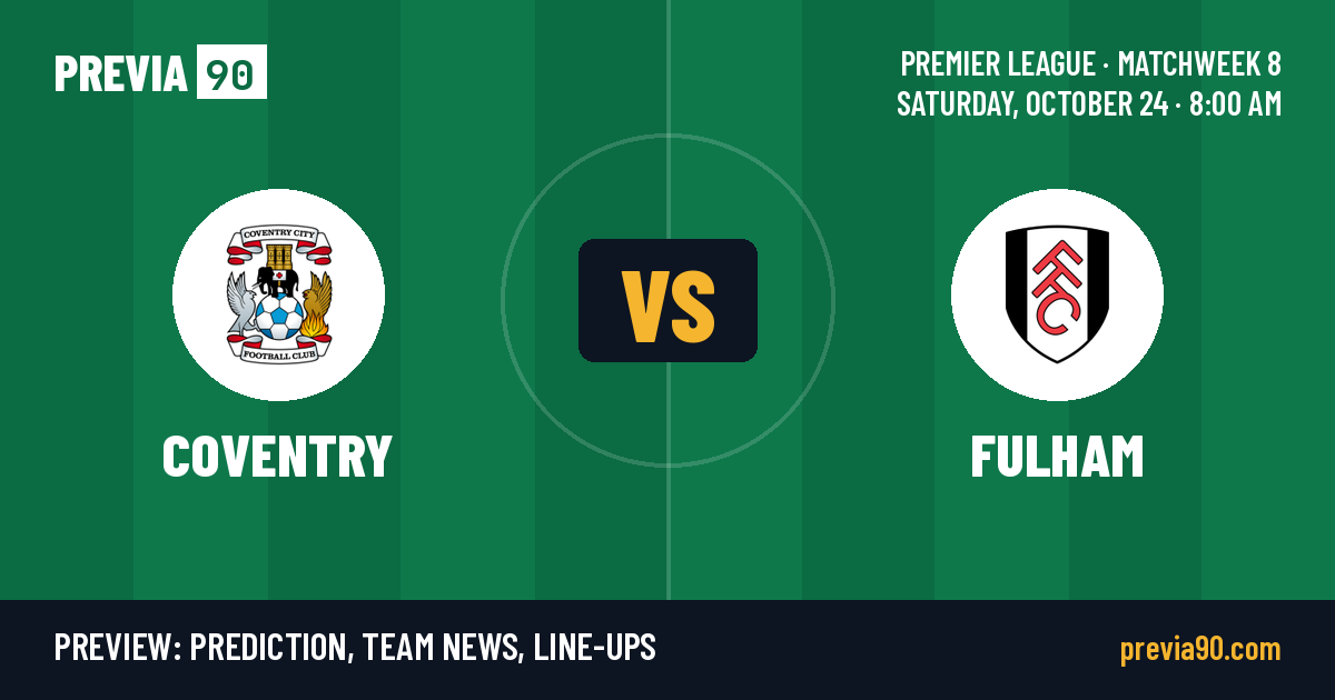 Coventry vs Fulham