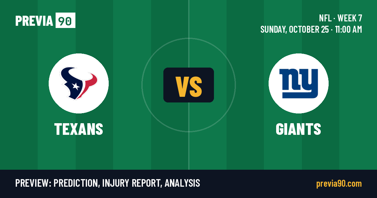 Houston Texans vs New York Giants