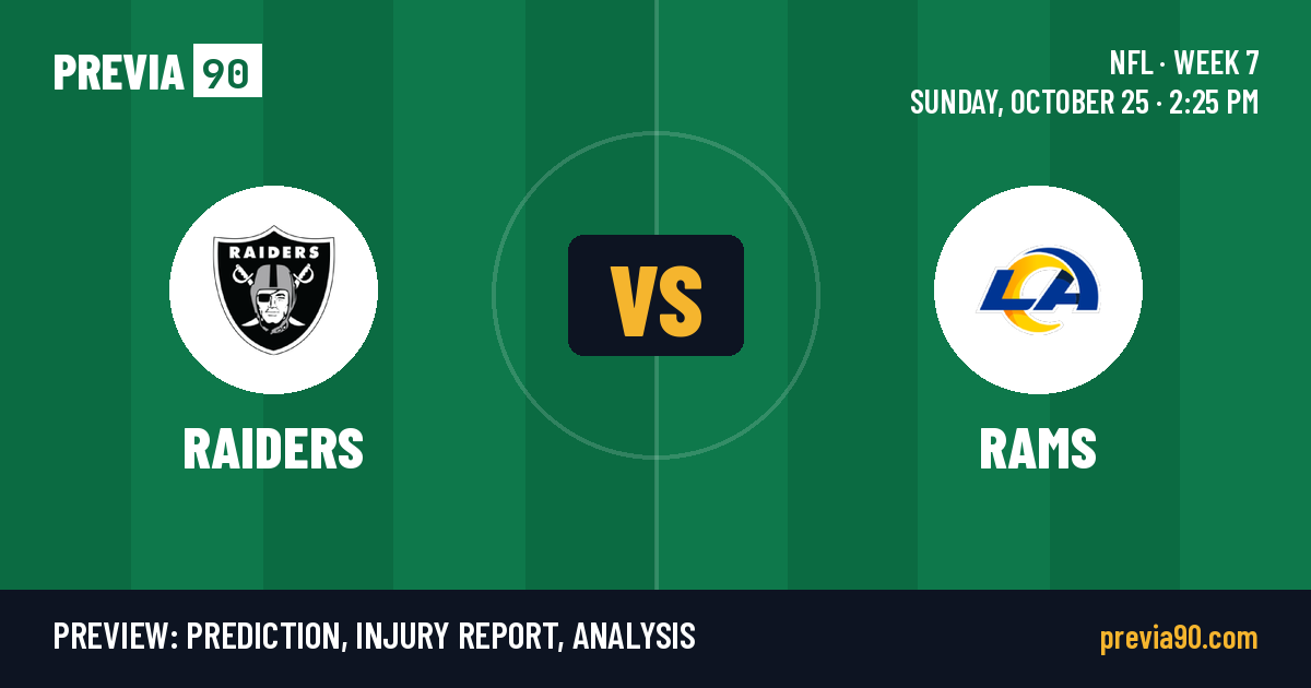 Las Vegas Raiders vs Los Angeles Rams