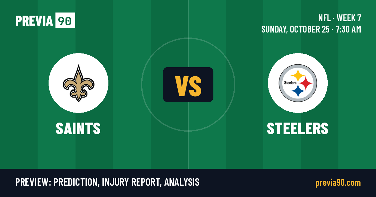 New Orleans Saints vs Pittsburgh Steelers