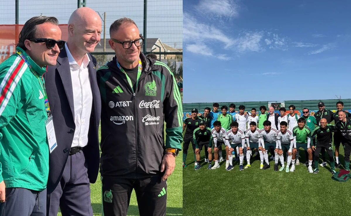 Directivos y la Selección Mexicana Sub-15 en el Mundial de Bakú