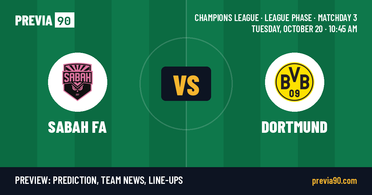 Sabah FA vs Borussia Dortmund